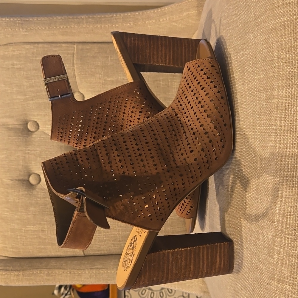 Vince Camuto Selda Open Toe Block Heel Bootie Siz… - image 4